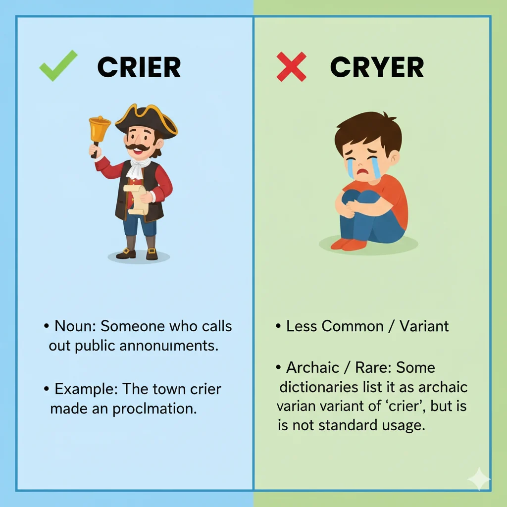 crier or cryer