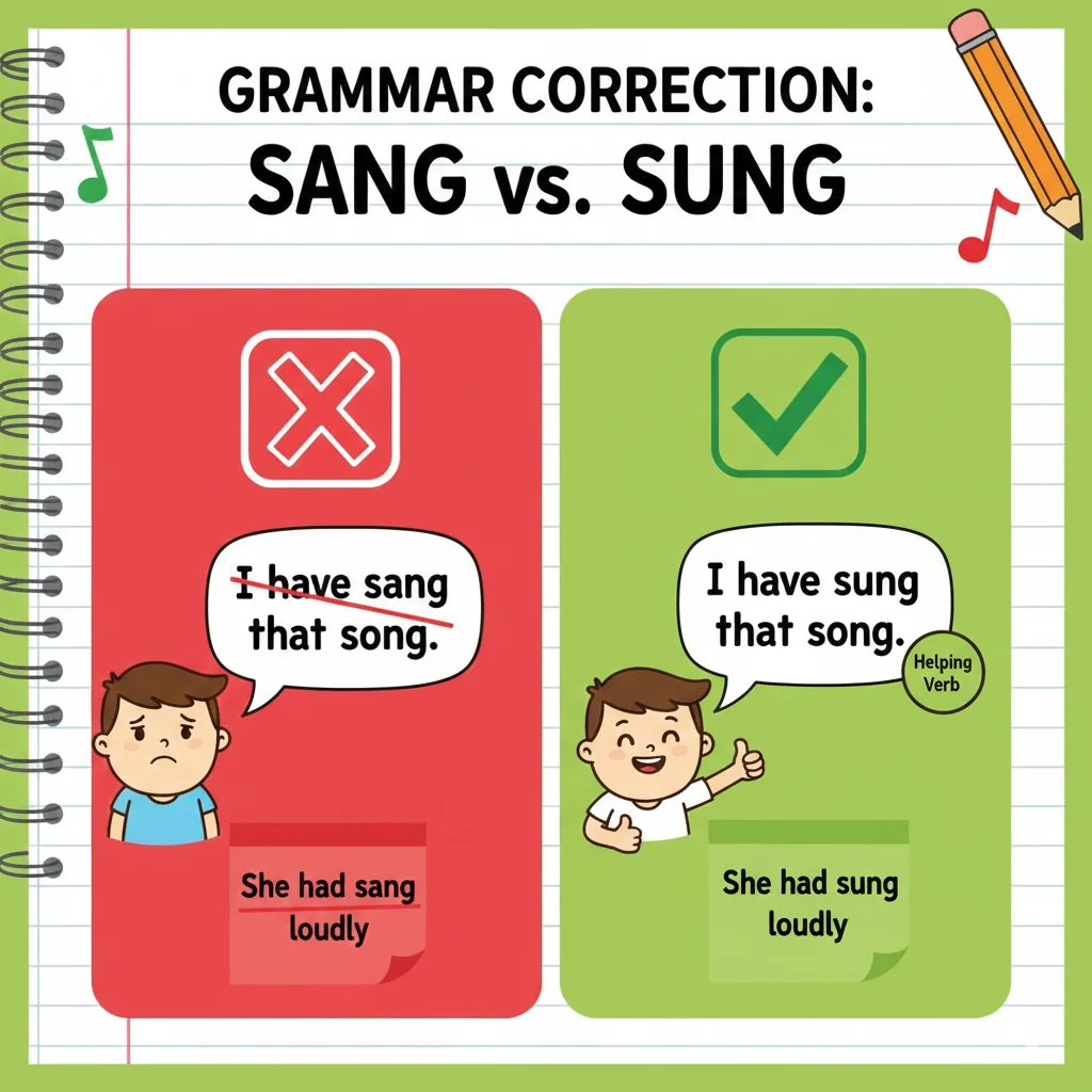 Sung or Sang
