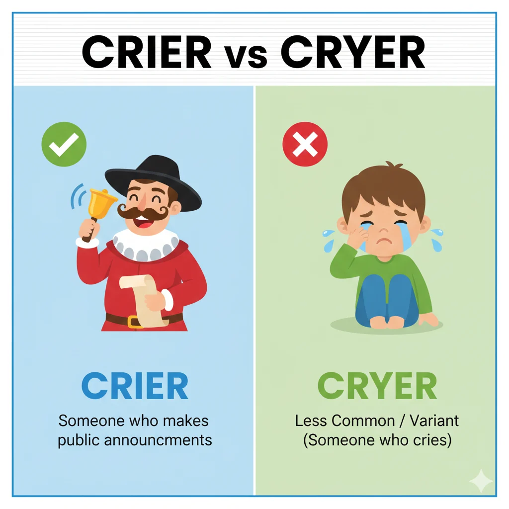 crier or cryer