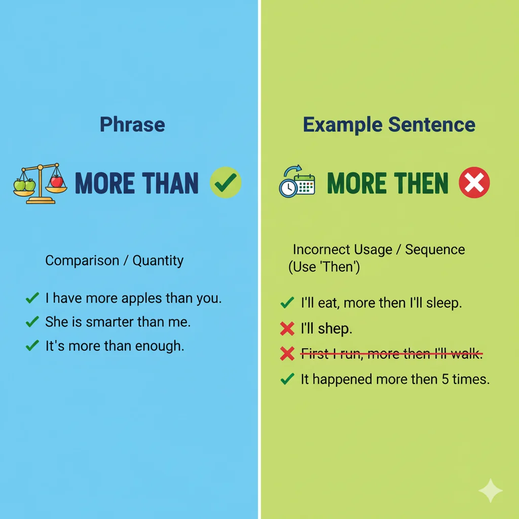 more than or more then