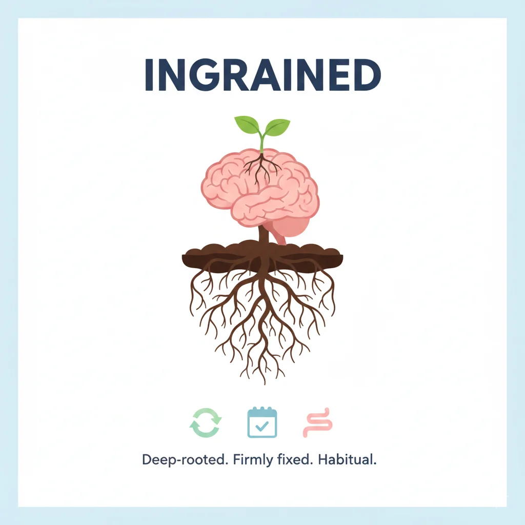 ingrained or engrained