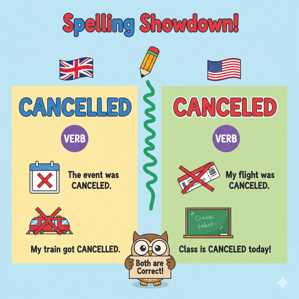  cancelled or canceled