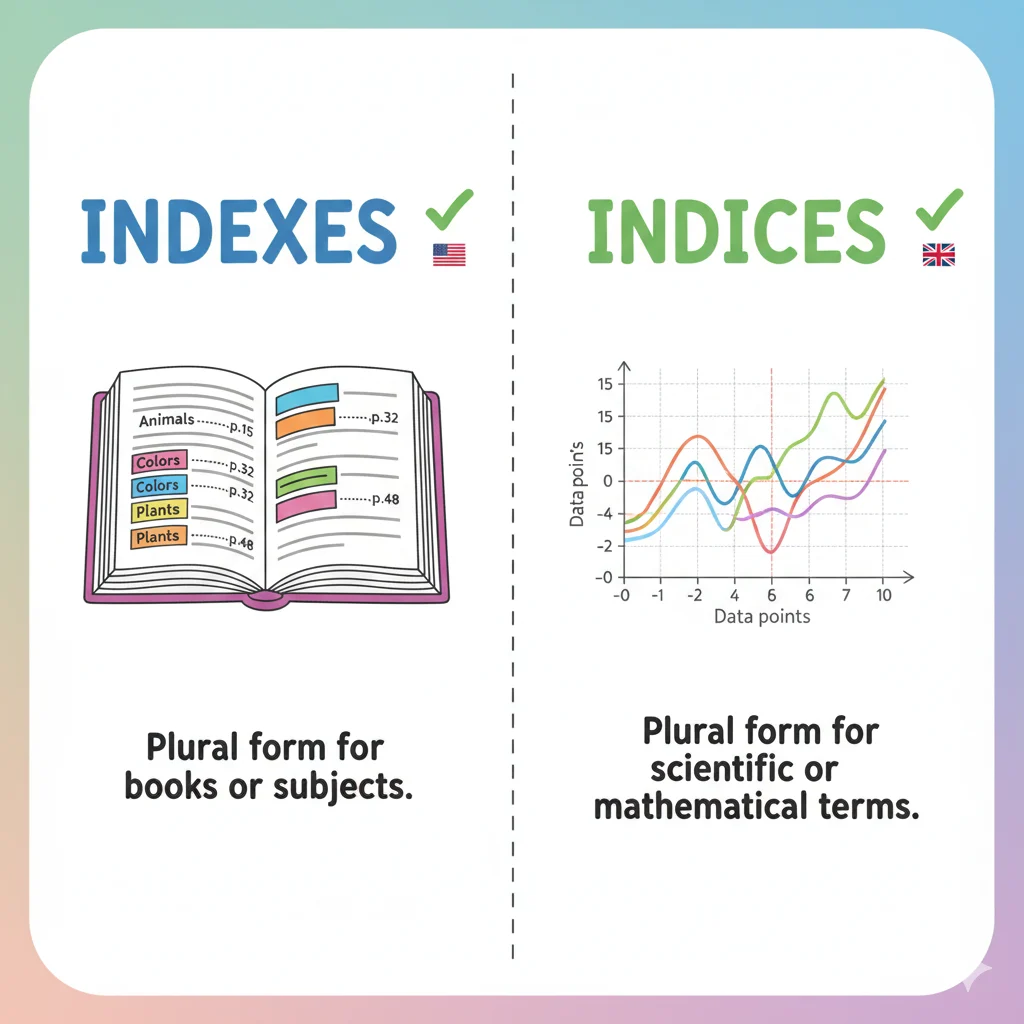 indexes or indices