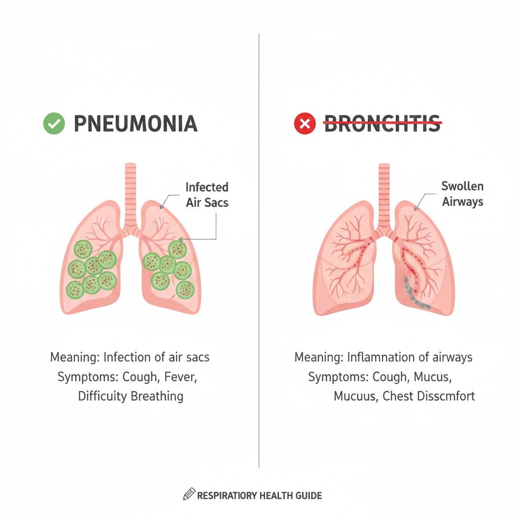Pneumonia or Bronchitis