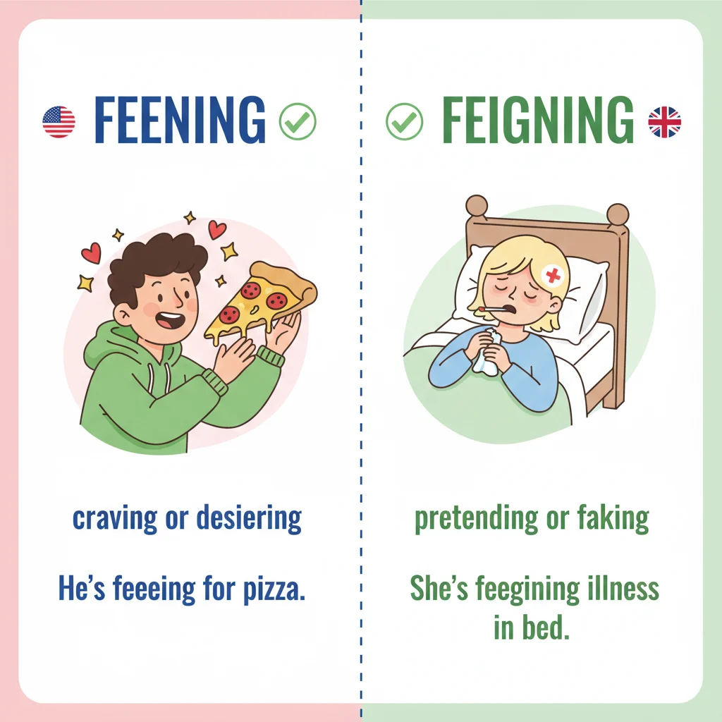feening or feigning