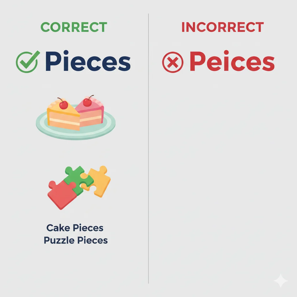 Peices or Pieces