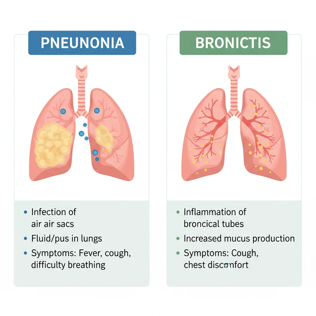 Pneumonia or Bronchitis
