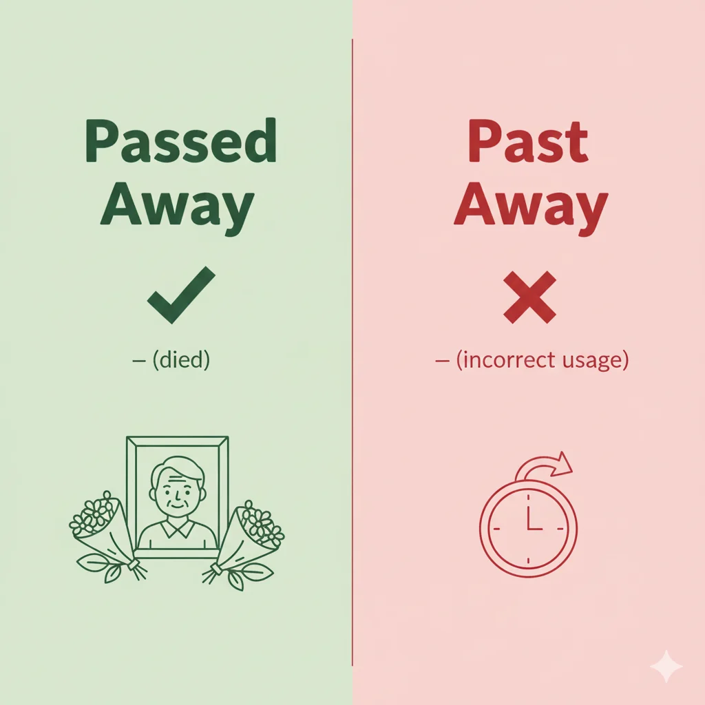 passed away or past away