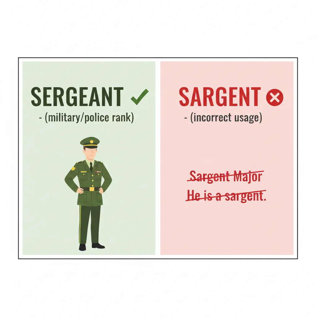 Sergeant or Sargent