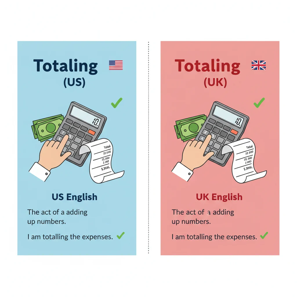 totaling or totalling