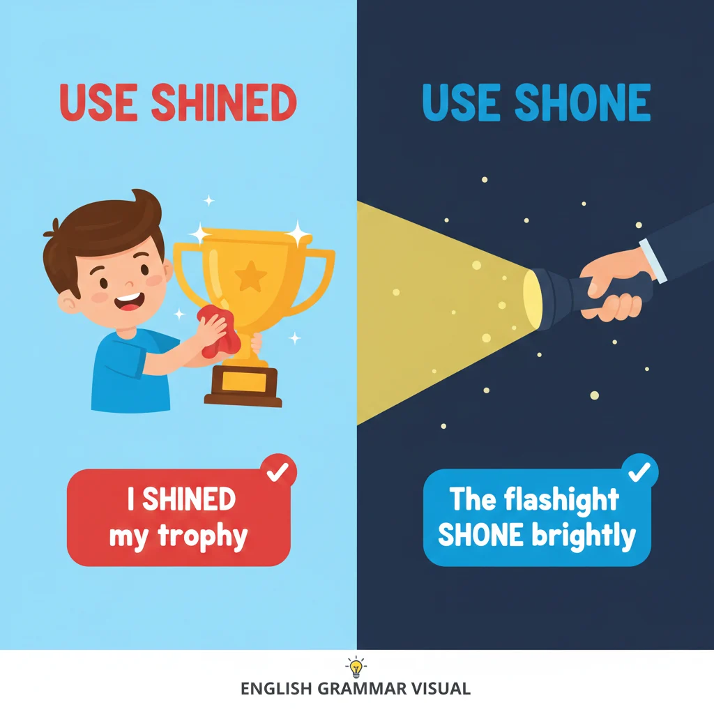 Shined or Shone