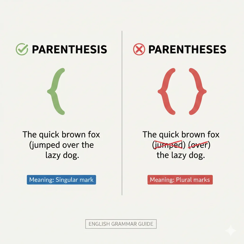 Parenthesis or Parentheses