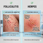 folliculitis or herpes