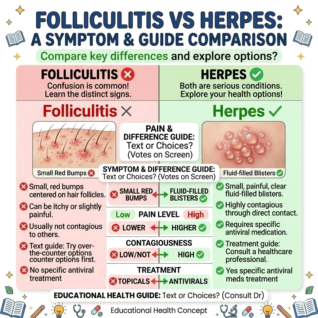 folliculitis or herpes