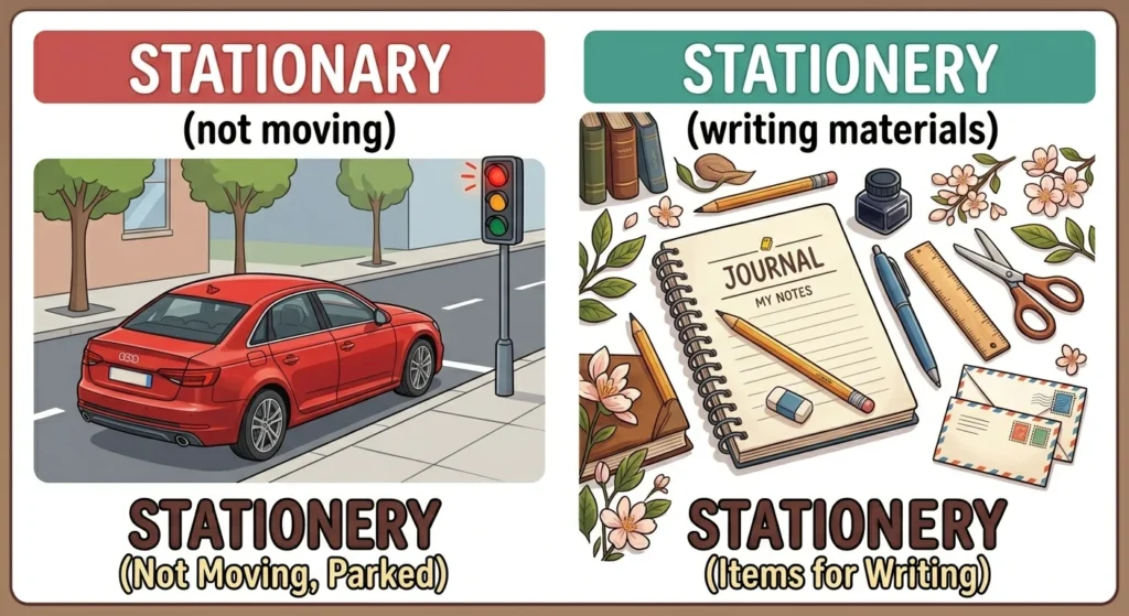 Stationary or Stationery