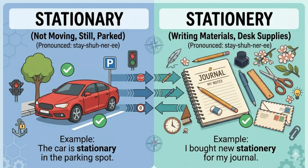 Stationary or Stationery